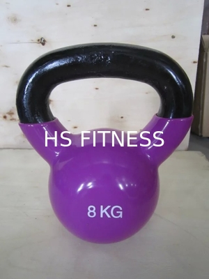 Cross Trainer Colorful Rubber Kettlebell For Commercial Gym