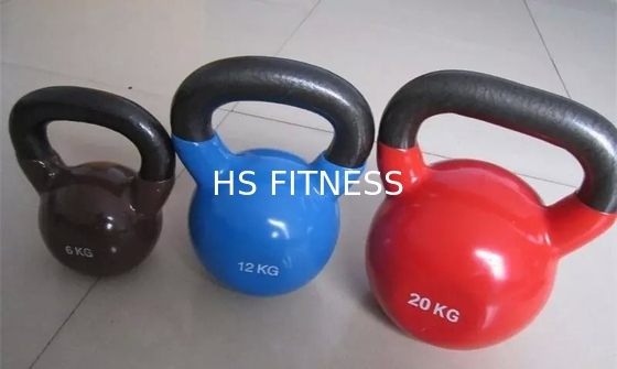 Cross Trainer Colorful Rubber Kettlebell For Commercial Gym