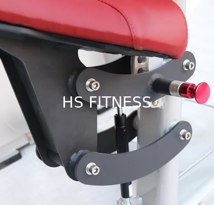 Heavy Duty Abdominal Crunch Machine Red Black Cushions