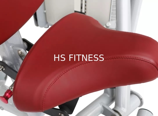 Heavy Duty Abdominal Crunch Machine Red Black Cushions