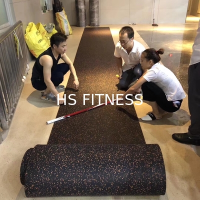 OEM Gym Fitness Accessories Shock Absorbing Noise Reduction Rubber Flooring