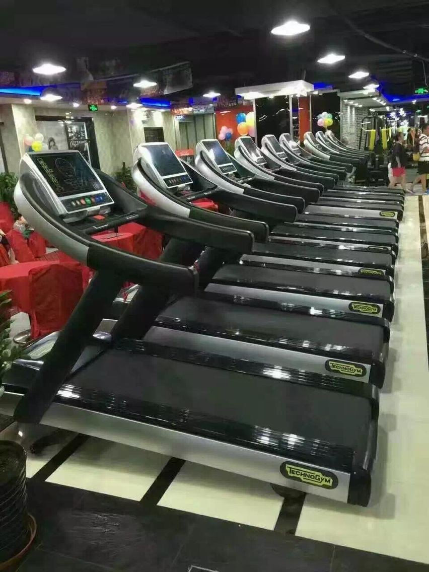 Folding Motorized Commercial Gym Treadmill Running Machine 180KG Max ...