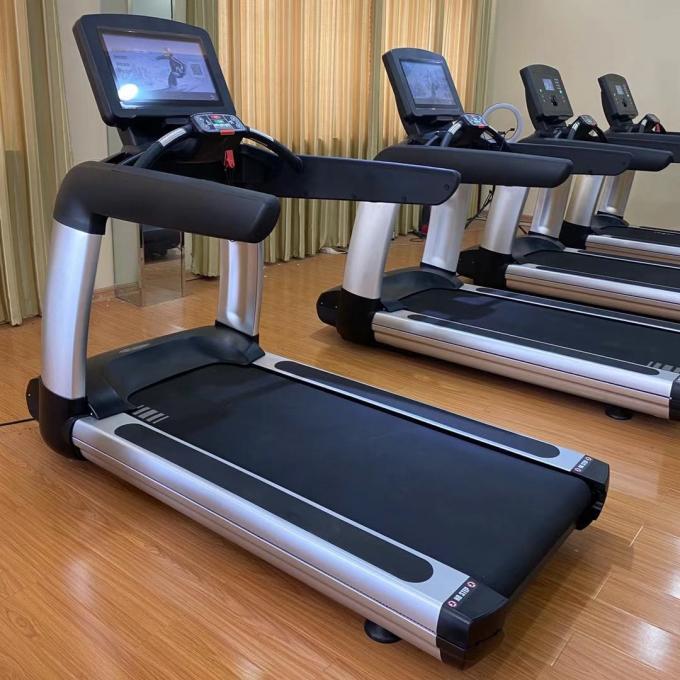 Touch Screen Commercial Gym Treadmill Imported Belt Durable Low Noise